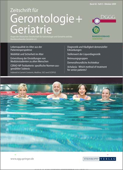 Geriatrie—quo vadis? Zeitschrift für Gerontologie und Geriatrie